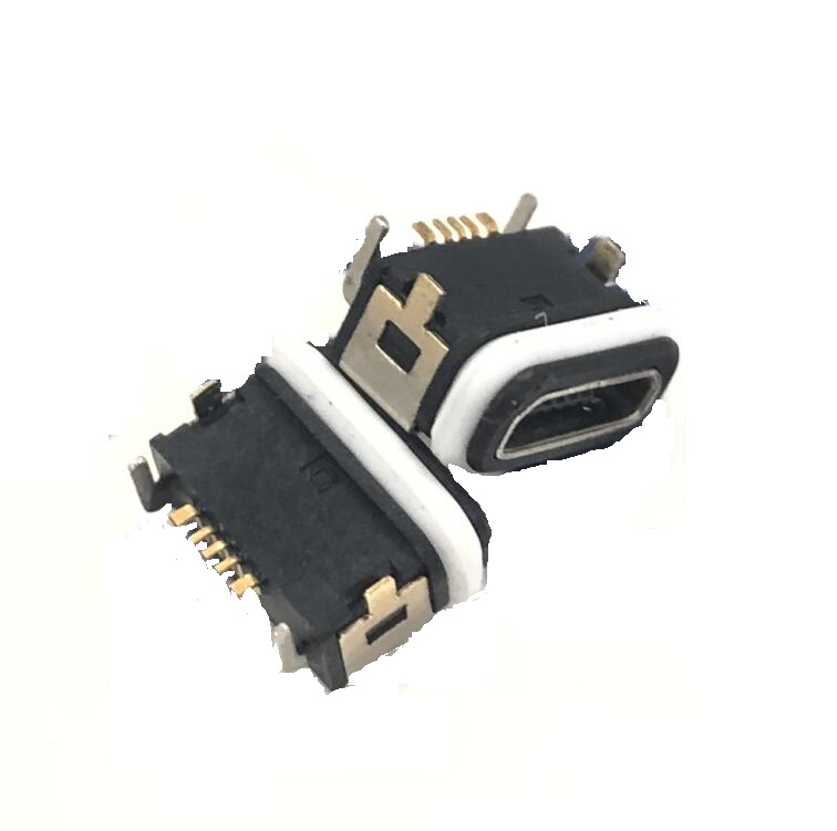 MUB-B-5-MM-0-PG8.7-4P-W (MICRO USB 母座 / PG8.7定位4腳/ 防水墊圈)