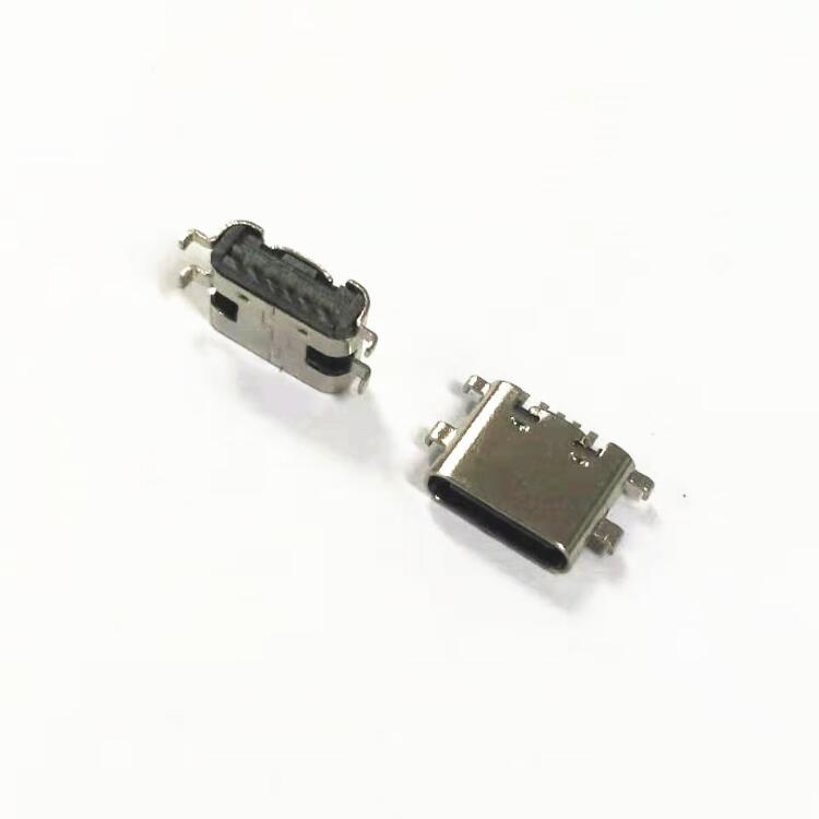 TYPE-C 6P SMT沉板0.8四腳插板