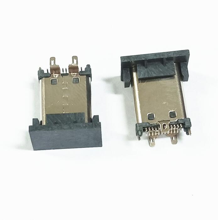 TYPE-C 24P立式貼片公頭三隻腳