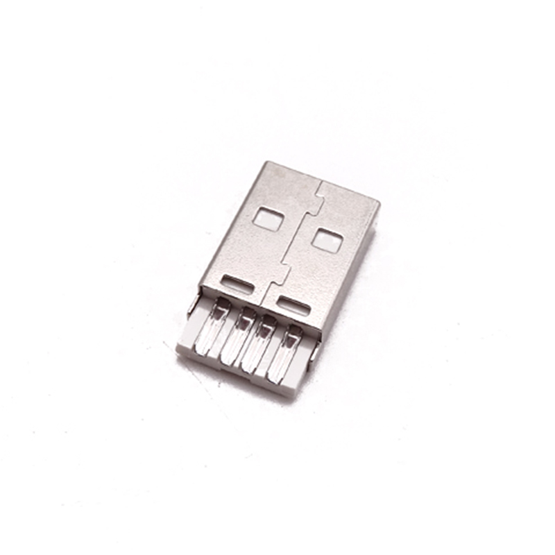 UB-A-2.0-4-E-MM-W-13.7-0 (USB2.0 / 4P / 公頭 / 白膠)