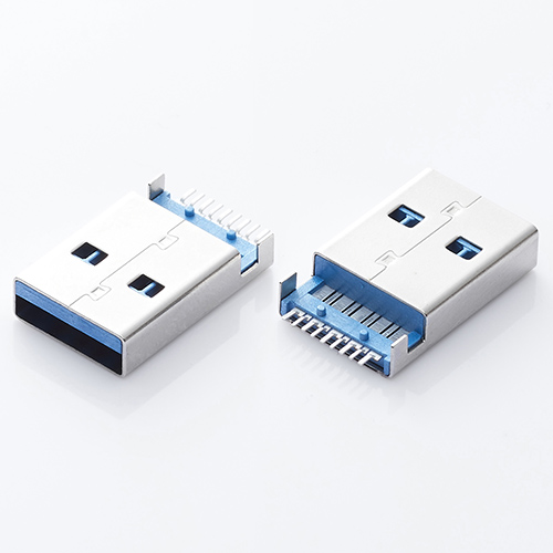 UB-A-3.0-9-E-MM-B-18.75-(P定位) (USB3.0公頭 / 沉板SMD1.75腳 / 2定位柱)