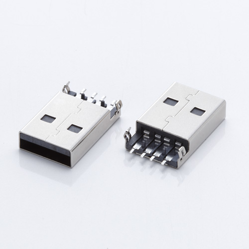 UB-A-2.0-4-E-MM-K-18.75-0(USB 2.0 / 公頭沉板 /SMD 黑膠)