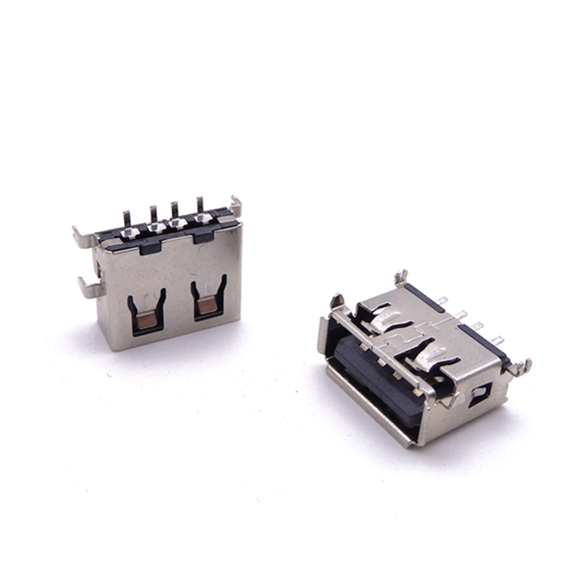 US-B-2.0-4-EM-K-11.0-N/S (USB 2.0 / 短板10.0 /PIN:1.1(1.9)/ 直邊 / 卷邊 )