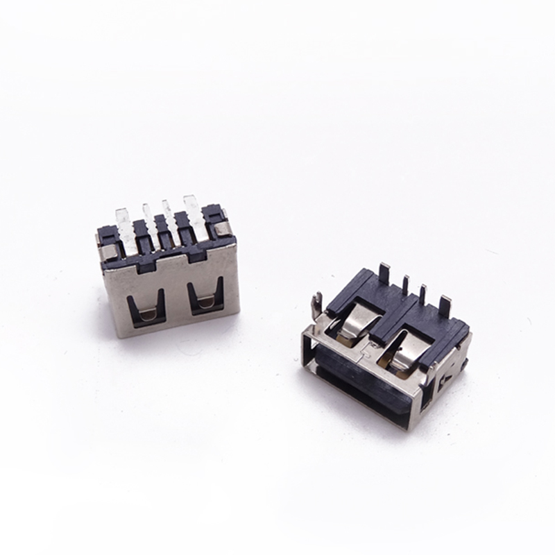 US-B-2.0-4-MD-K-10.0-N-2PY (USB 2.0 / 10.0 插件 / 6.5 / 直邊3A~5A / 2定位魚叉 )