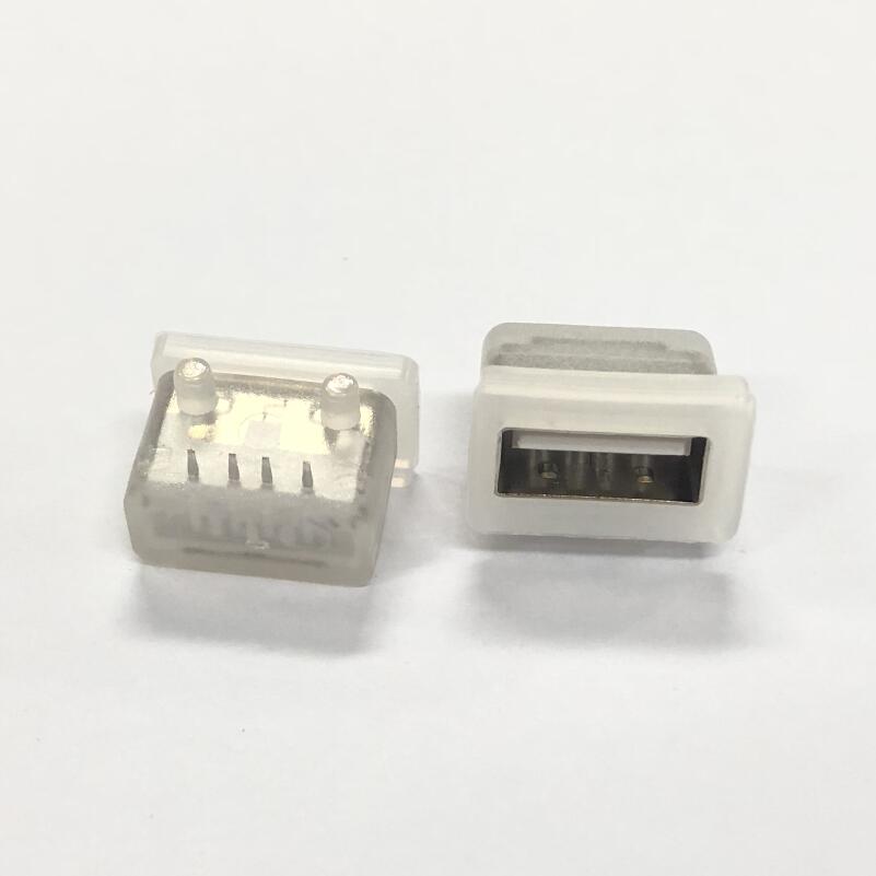 US-B-2.0-4-MD-W-11.6-N -2P (USB 2.0 / 11.6 SMD / 直邊 / 防水 / 定位)