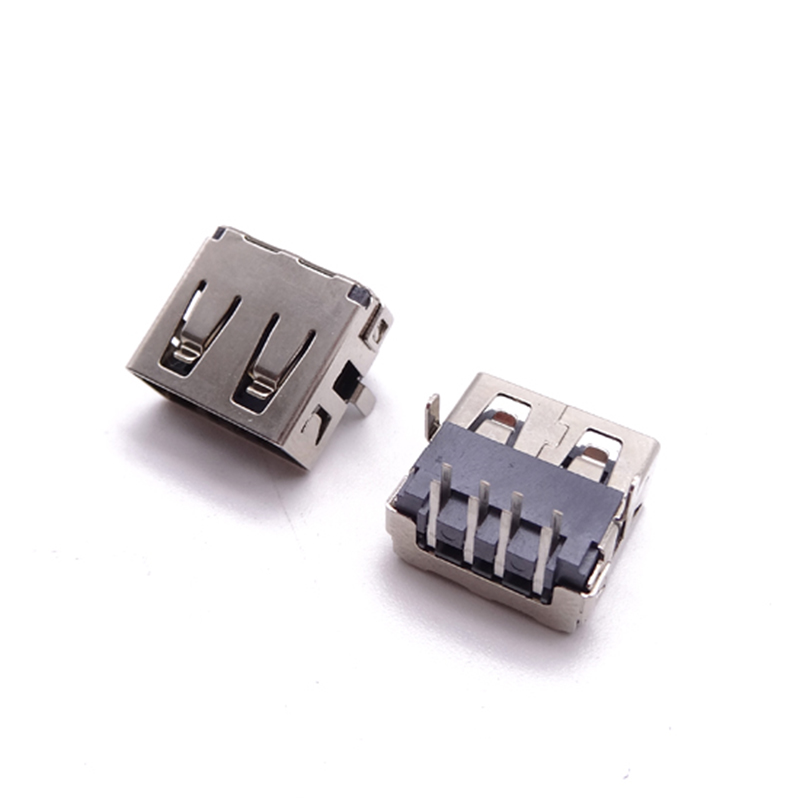 US-2B-2.0-8-MD-K-12.0-N-O-2P (USB 2.0 雙面插 / 12.0 插件 / 直邊 / 墊片 )