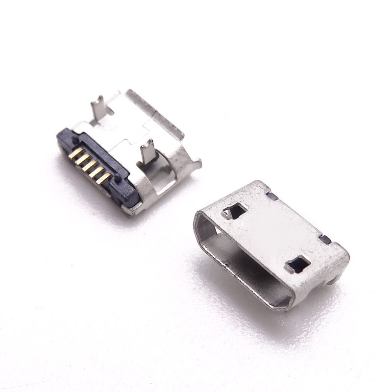 MUB-B-5-MM-0-V1.25-2P-PG5.9-S (MICRO USB 5P母座 /1.25 /腳距5.9定位/ 卷邊)