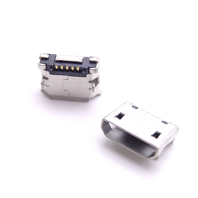 MUB-B-5-MM-0-V1.35-2P-PG6.4-N (MICRO USB 5P母座 /1.35 /腳距6.4定位 / 直邊)