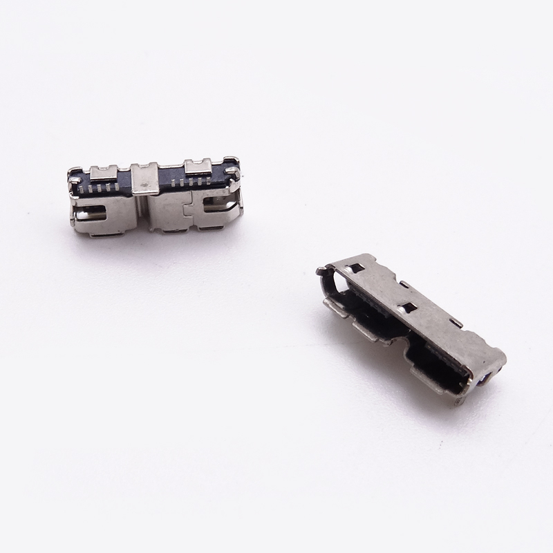 MUB-B-10-MM-3.0-V1.15-3P-PG11.3-S (MICRO USB 10P母座4.95 /1.1.3 / 3腳/ 卷邊 )