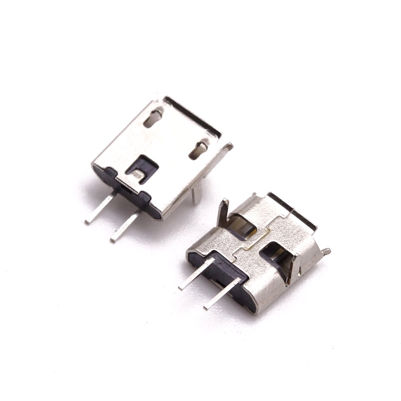 MUB-B-2-MM-0-2P2M-S (MICRO USB 2P母座 / 前2定位/後2 SMD/ 卷邊)