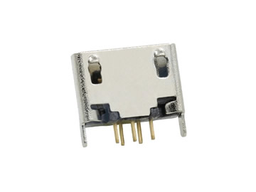 MUB-B-5-HD-0-V1.5-PG7.15-2P-N (MICRO USB 母座短板5.0直立直插 /1.5 / PG7.15定位2腳/ 直邊 )