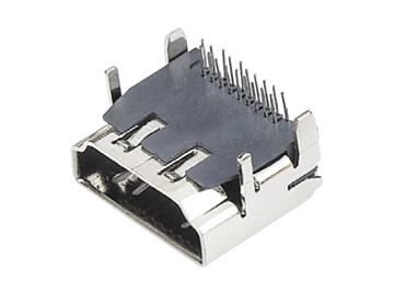 HDMI-19-AD-PG14.5-P4 (HDMI A型19P母座插件 /  90度四腳插板)