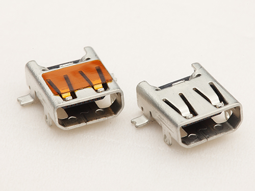 HDMI-19-AM-PG6.2-P2-QM2 (HDMI A型19P母座SMD /  2腳插板 / 後排固定SMD)