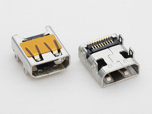 HDMI-19-AM-PG6.2-P4 (HDMI A型19P母座SMD /  4腳插板 )