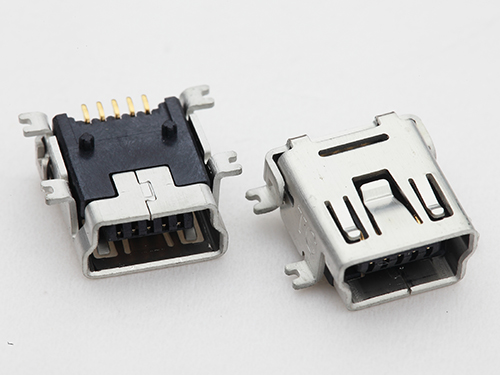 MSUB-B-5-MM-B-PG9.8-2P(M4)(MINI USB 母座5P / PG9.8/ 定位2腳 / SMD )