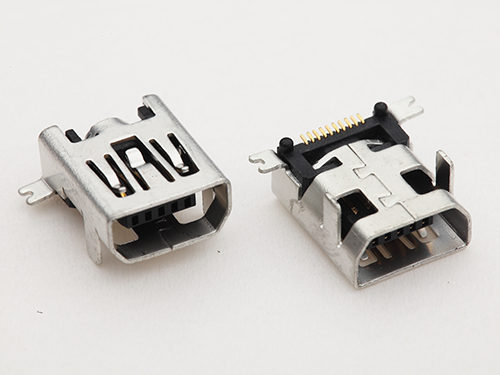 MSUB-B-10-MM-B-PG9.7-2P(A2M2) (MINI USB 母座10P / PG9.7/ 定位2腳 / 前插後SMD )